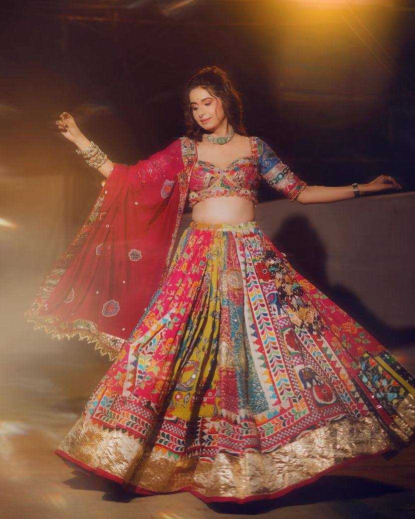 Muslin Cotton Kesh151 073 Lehengas  Traditional Navratri Chaniya Choli