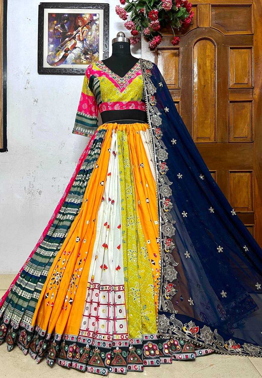 Muslin Cotton Kesh151 081 Lehengas  Traditional Navratri Chaniya Choli