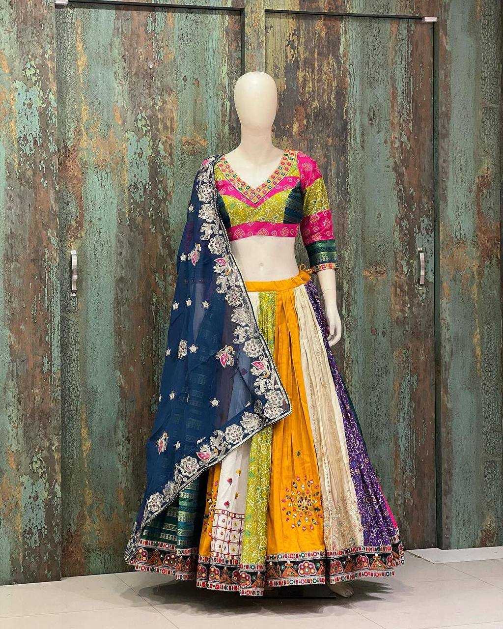 Muslin Cotton Kesh151 081 Lehengas  Traditional Navratri Chaniya Choli