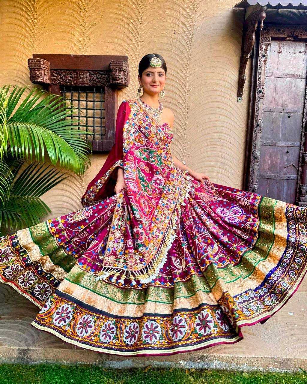 Muslin Cotton Kesh151 084 Lehengas  Traditional Printed Navratri Chaniya Choli