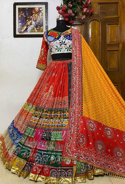 Muslin Cotton Kesh151 1185 Lehengas  Traditional Printed Navratri Chaniya Choli