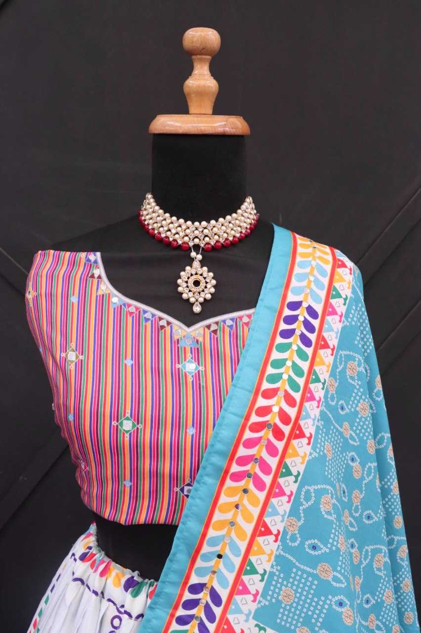 Muslin Cotton Kesh216 212 Lehengas  Traditional Lehenga With Dupatta Lehenga With Blouse Blue Lehengas