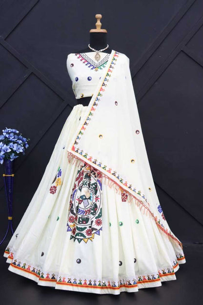 Muslin Cotton Kesh216 220 Lehengas  Traditional Lehenga With Dupatta Lehenga With Blouse Blue Lehengas