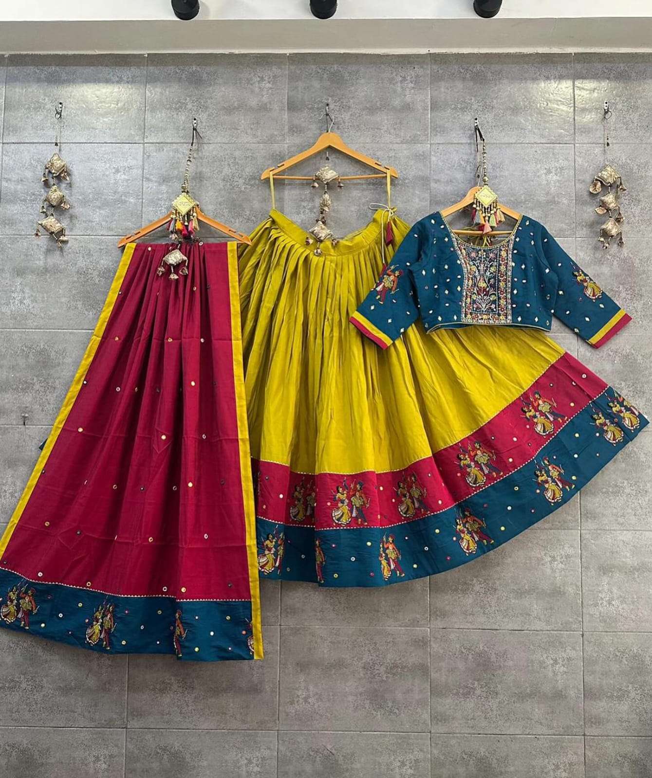 Muslin Cotton Ksf 188 Lehengas  Traditional Navratri Chaniya Choli