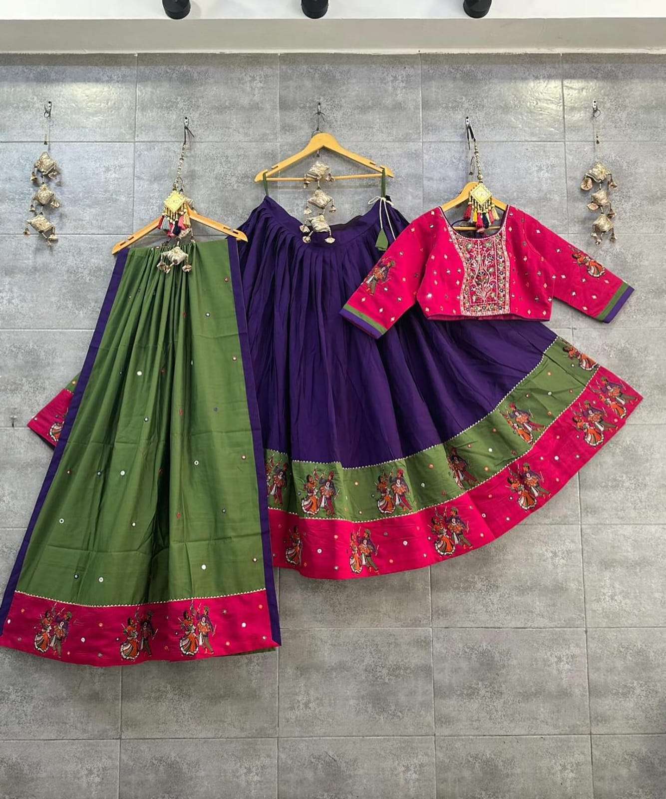 Muslin Cotton Ksf 188 Lehengas  Traditional Navratri Chaniya Choli