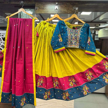 Muslin Cotton Ksf 188 Lehengas  Traditional Navratri Chaniya Choli