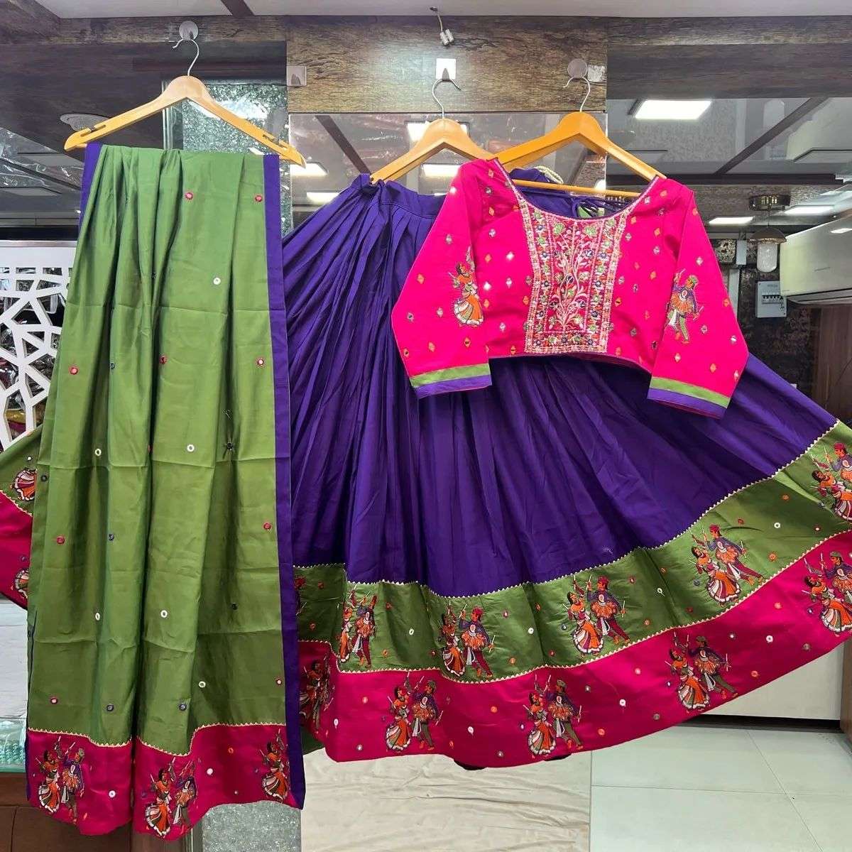 Muslin Cotton Ksf 188 Lehengas  Traditional Navratri Chaniya Choli