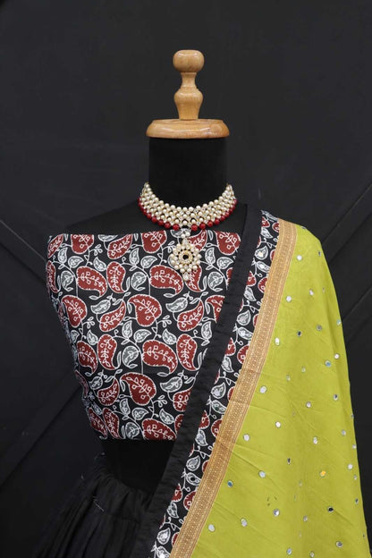 Muslin Cotton Ksf 210 Lehengas  Traditional Printed Lehengas