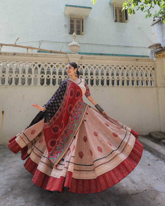 Muslin Cotton Ksf 228 Lehengas  Traditional Navratri Chaniya Choli