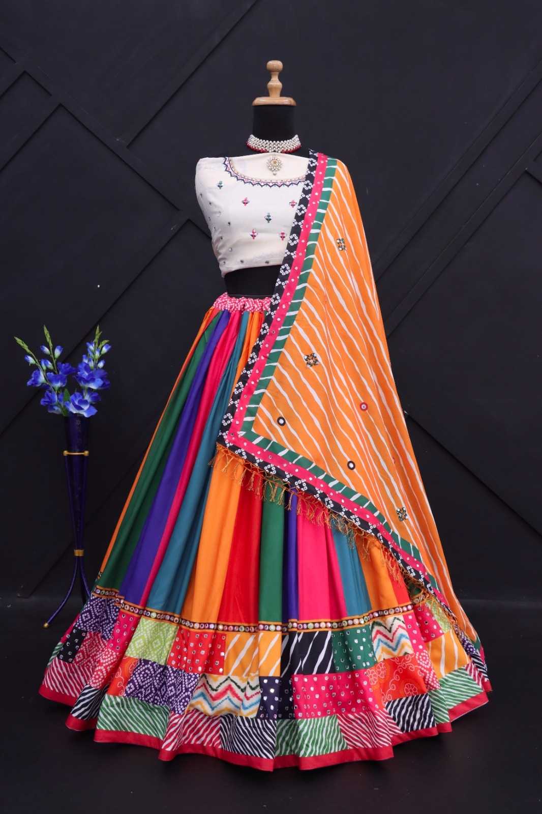 Muslin Cotton Ksf 233 Lehengas  Traditional Navratri Chaniya Choli