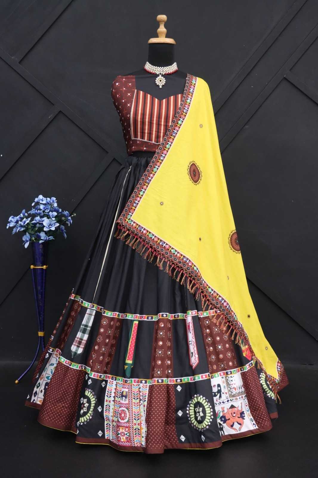 Muslin Cotton Ksf 238 Lehengas  Traditional Navratri Chaniya Choli