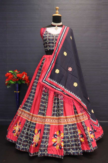 Muslin Cotton Rin136 106 Lehengas  Navratri Chaniya Choli Traditional Printed Lehengas