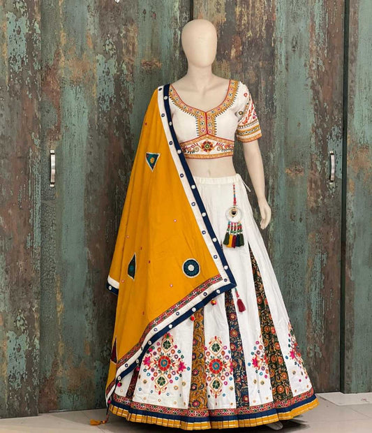 Muslin Cotton Rin136 107 Lehengas  Navratri Chaniya Choli Traditional Printed Lehengas