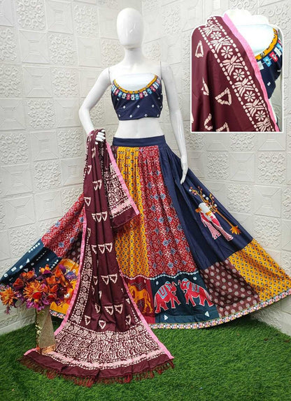 Muslin Cotton Rin136 11 Lehengas  Traditional Printed Navratri Chaniya Choli