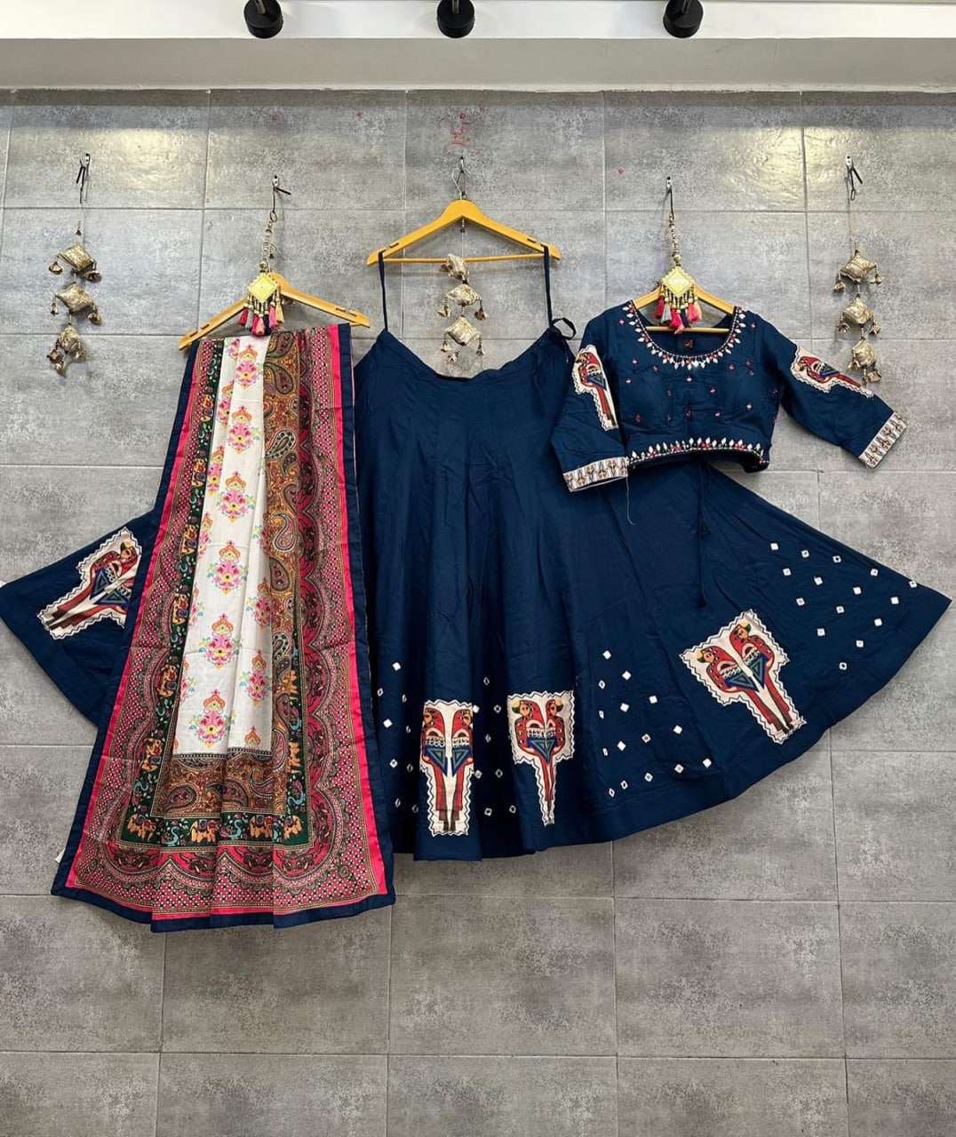 Muslin Cotton Rin136 111 Lehengas  Navratri Chaniya Choli Traditional Printed Lehengas