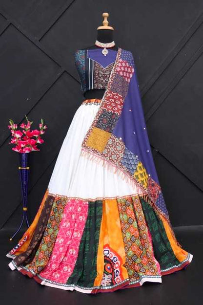 Muslin Cotton Rin136 149 Lehengas  Traditional Printed Navratri Chaniya Choli