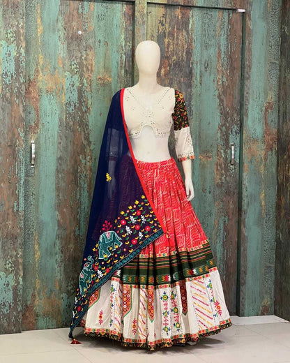 Muslin Cotton Rin136 204 Lehengas  Navratri Chaniya Choli Traditional Printed Lehengas