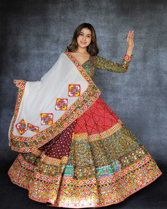 Muslin Cotton Rin136 208 Lehengas  Traditional Printed Navratri Chaniya Choli