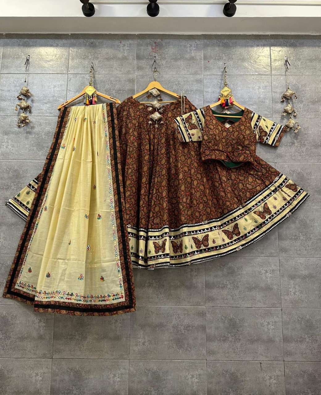 Muslin Cotton Rin136 224 Lehengas  Navratri Chaniya Choli Traditional Printed Lehengas