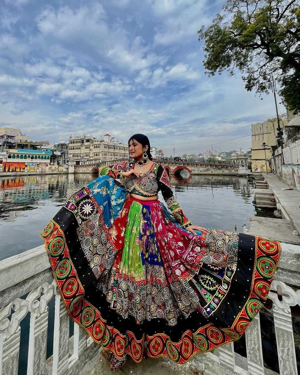 Muslin Cotton Rin190 155 Lehengas  Traditional Printed Navratri Chaniya Choli Lehengas