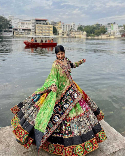 Muslin Cotton Rin190 155 Lehengas  Traditional Printed Navratri Chaniya Choli Lehengas