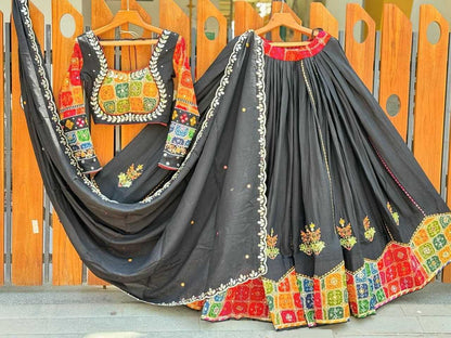 Muslin Cotton Rin190 160 Lehengas  Traditional Printed Navratri Hcniya Choli