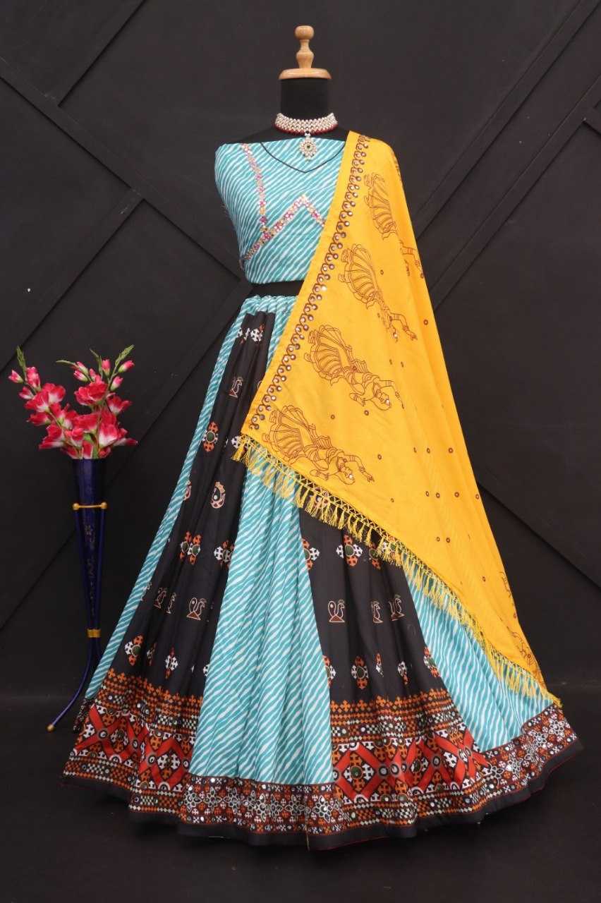 Muslin Cotton Rin190 167 Lehengas  Traditional Printed Lehengas