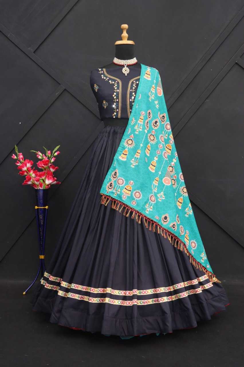 Muslin Cotton Rin190 169 Lehengas  Traditional Printed Lehengas