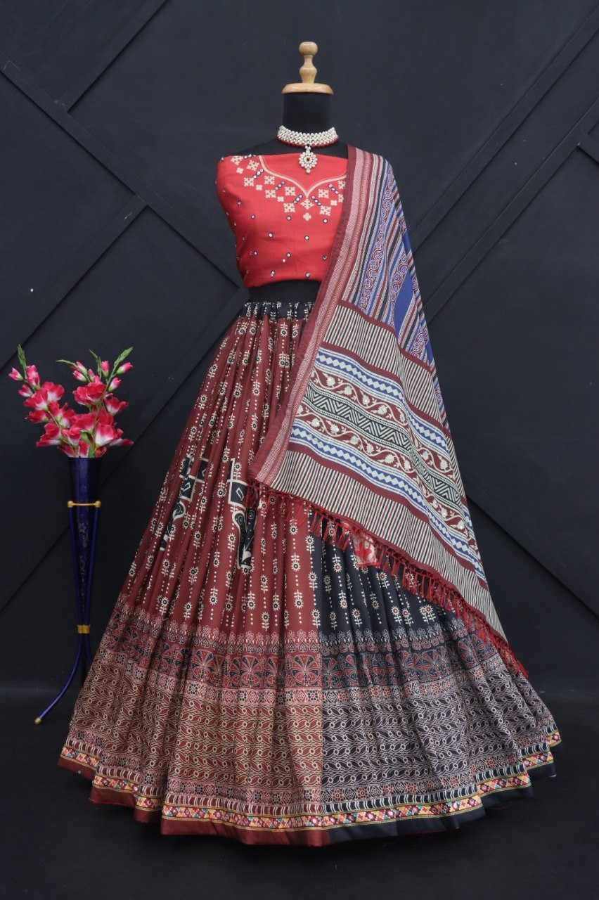 Muslin Cotton Rin190 173 Lehengas  Traditional Navratri Chaniya Choli Lehengas