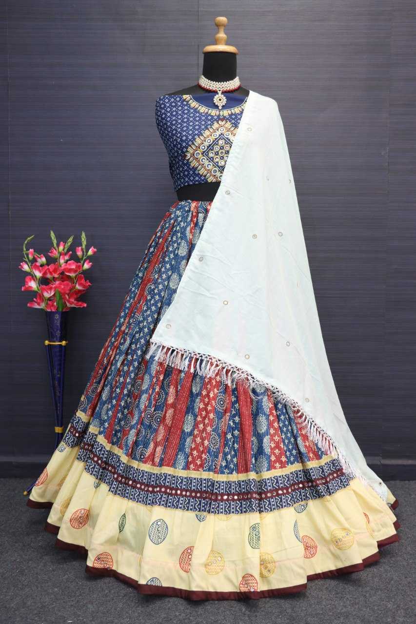 Muslin Cotton Vct 117 Lehengas  Navratri Chaniya Choli Traditional Lehengas E