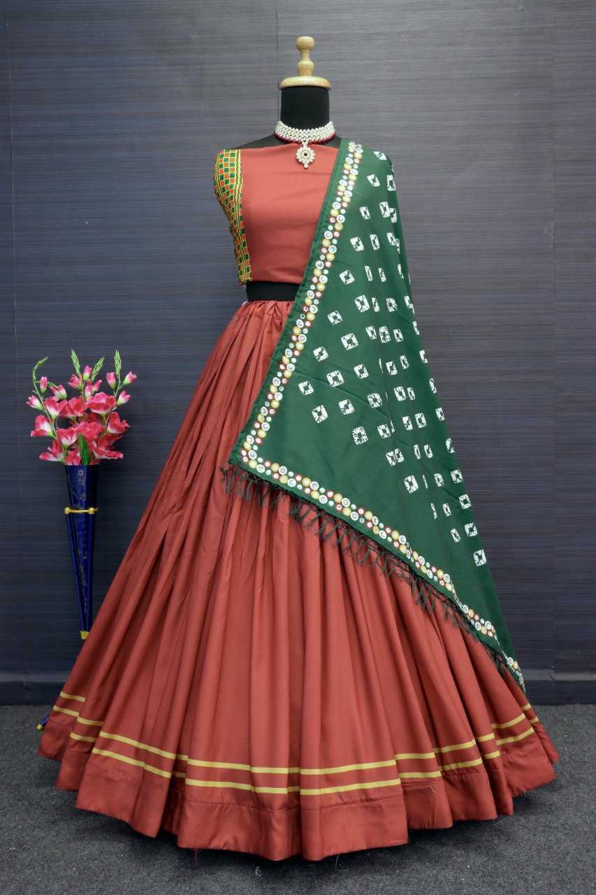 Muslin Cotton Vct 124 Lehengas  Navratri Chaniya Choli Traditional Lehengas E