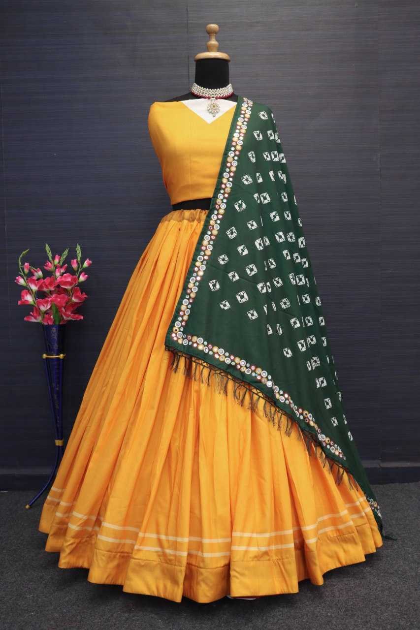 Muslin Cotton Vct 125 Lehengas  Navratri Chaniya Choli Traditional Lehengas E