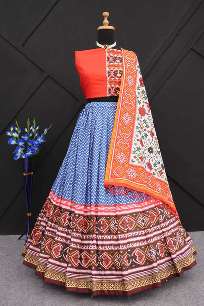 Muslin Cotton Vct 127 Lehengas  Navratri Chaniya Choli Traditional Lehengas E