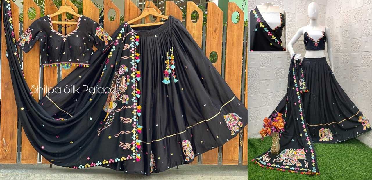 Muslin Cotton Vct 13 Lehengas  Traditional Navratri Chaniya Choli E