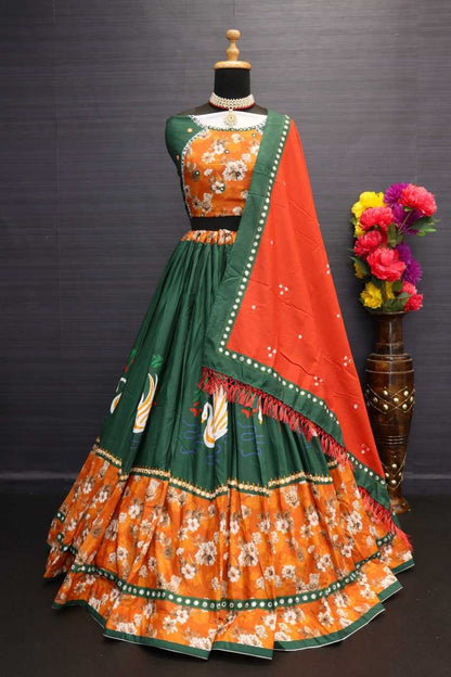 Muslin Cotton Vct 15 Lehengas  Traditional Navratri Chaniya Choli E