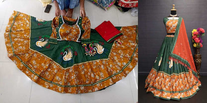 Muslin Cotton Vct 15 Lehengas  Traditional Navratri Chaniya Choli E