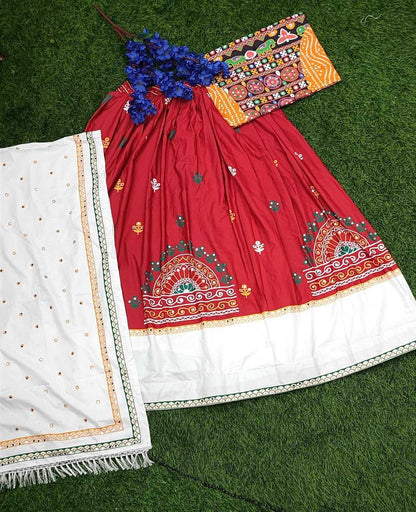 Muslin Cotton Vct -47 Lehengas  Traditional Navratri Chaniya Choli E