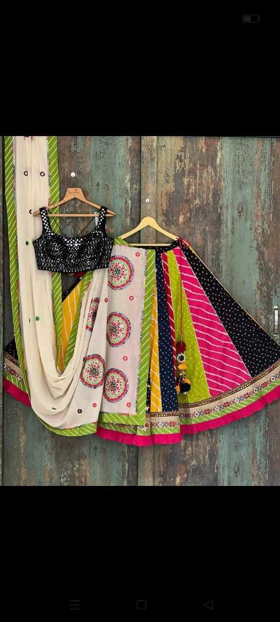 Muslin Cotton Vct 85 Lehengas  Navratri Chaniya Choli Traditional Lehengas E