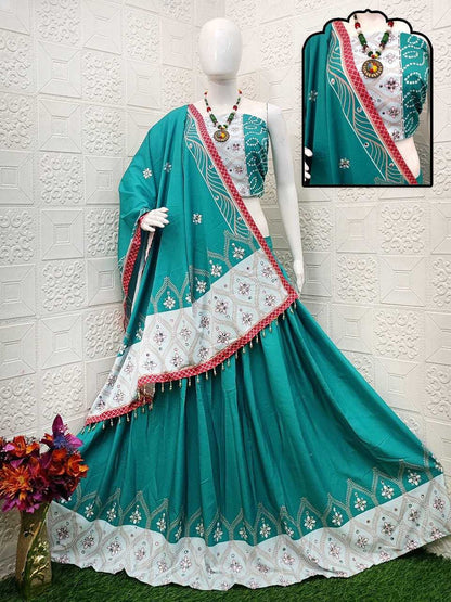 Muslin Cotton Vct - 89 Lehengas  Traditional Navratri Chaniya Choli E