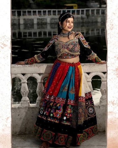 Muslin Cotton Vct 91 Lehengas  Navratri Chaniya Choli Traditional Lehengas E