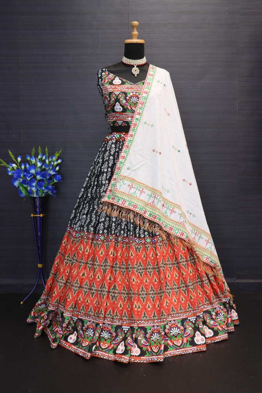 Muslin Cotton Vct - 95 Lehengas  Traditional Navratri Chaniya Choli E