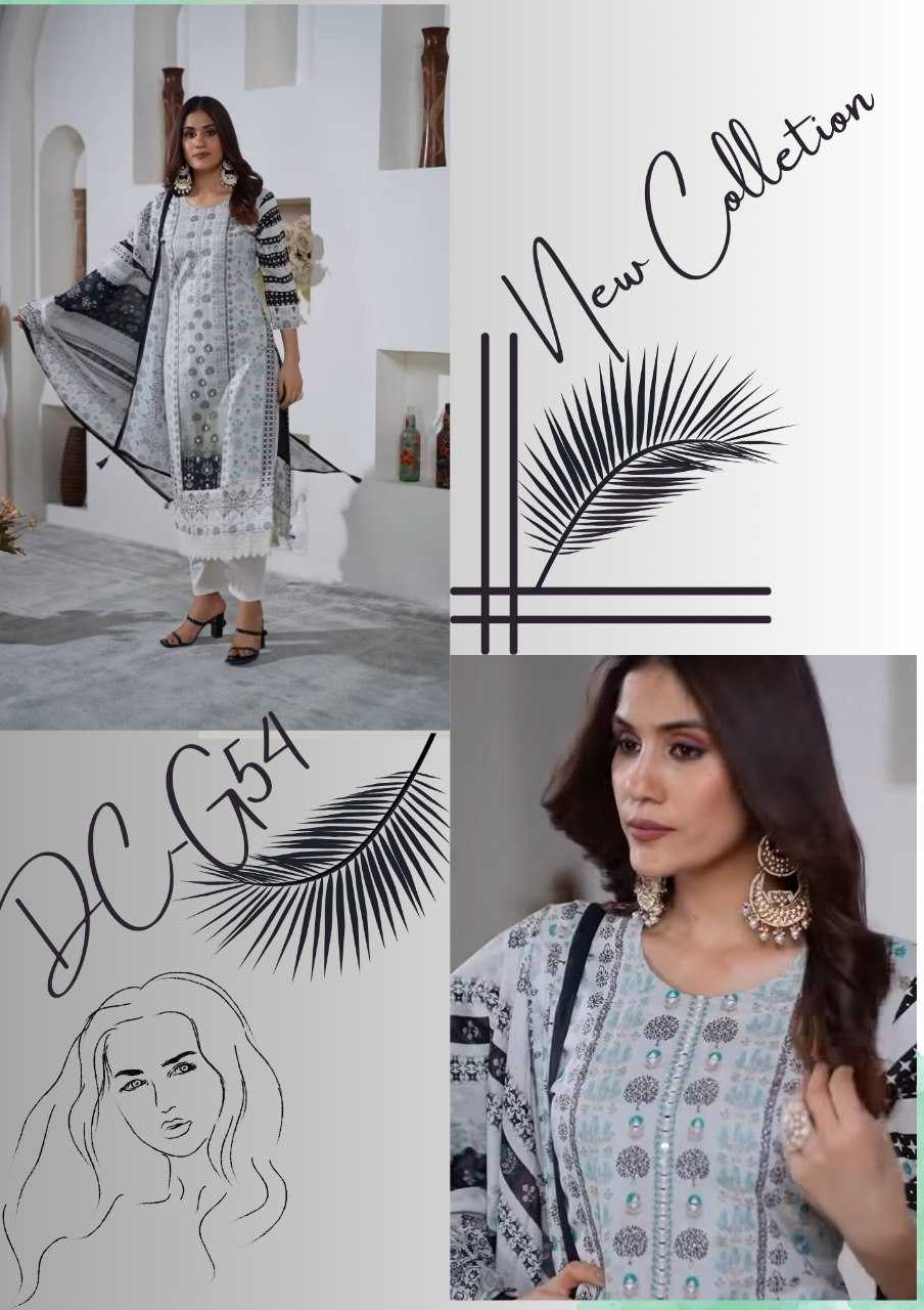 Muslin Kesh164 G54 Suits & Dresses  Printed Long Kurti White Salwar Suits Manufacture