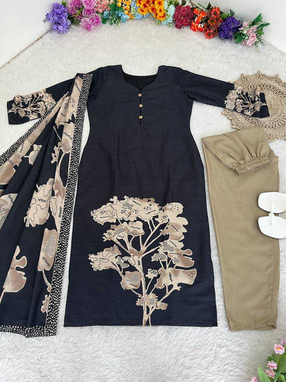 Muslin Kesh240 404 Suits & Dresses  Ladies Silk Long Kurti Printed Suits