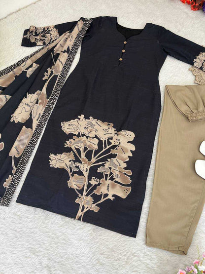 Muslin Kesh240 404 Suits & Dresses  Ladies Silk Long Kurti Printed Suits