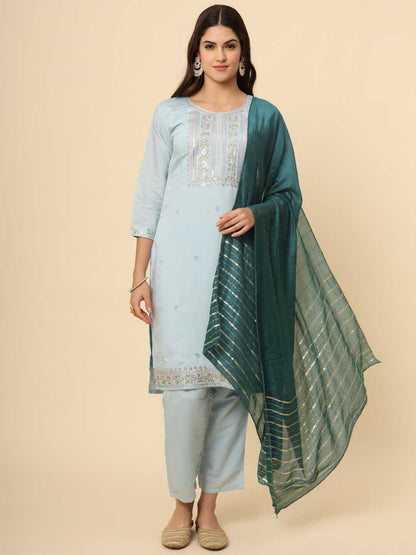 Muslin Silk Rin188 Campa Suits & Dresses  Embroidered Ladies Silk Party Wear Long Kurtis Suits