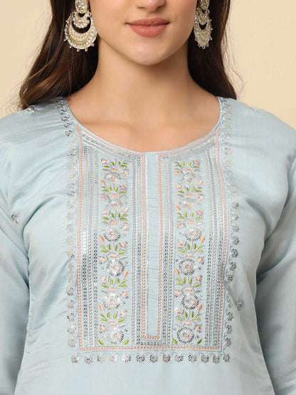 Muslin Silk Rin188 Campa Suits & Dresses  Embroidered Ladies Silk Party Wear Long Kurtis Suits