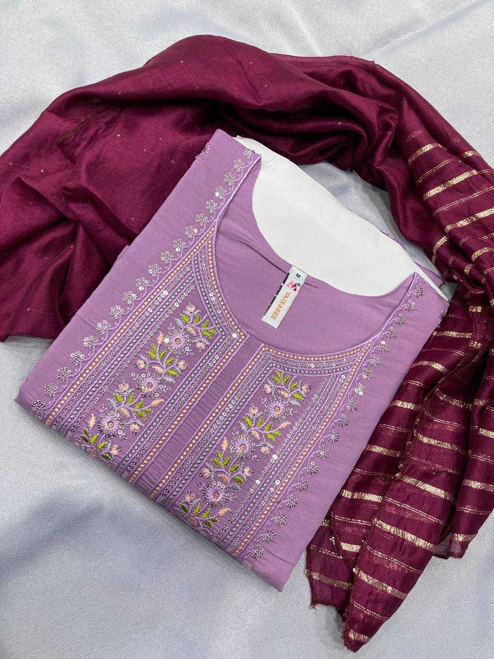 Muslin Silk Rin188 Campa Suits & Dresses  Embroidered Ladies Silk Party Wear Long Kurtis Suits