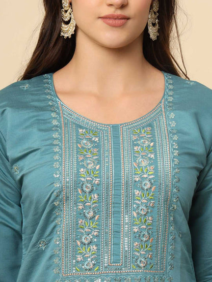 Muslin Silk Rin188 Campa Suits & Dresses  Embroidered Ladies Silk Party Wear Long Kurtis Suits