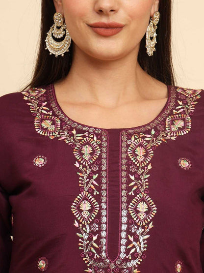 Muslin Silk Rin188 Rangrasiya Suits & Dresses  Ladies Silk Embroidered Long Kurtis Silk Suits