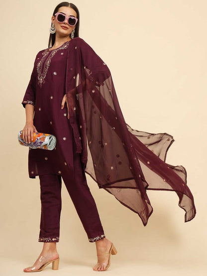 Muslin Silk Rin188 Rangrasiya Suits & Dresses  Ladies Silk Embroidered Long Kurtis Silk Suits